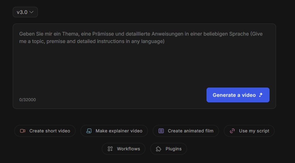 invideo AI Video erstellen